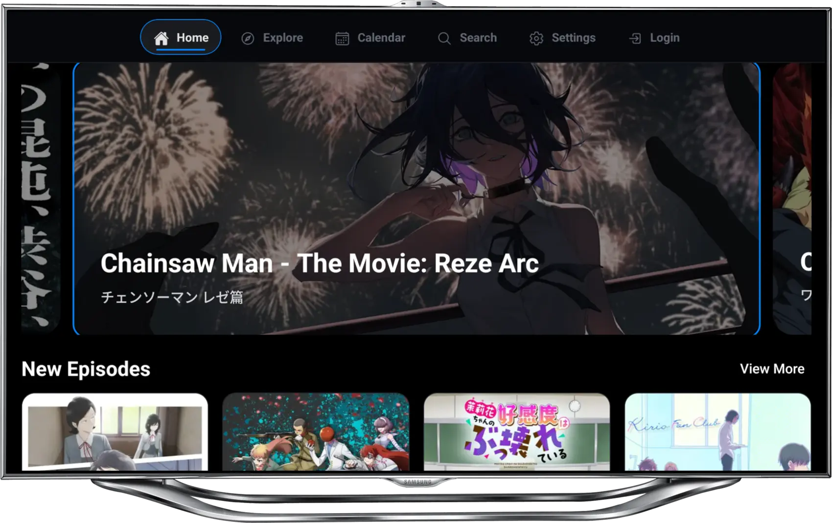 FireAnime TV Startseiten-Vorschau