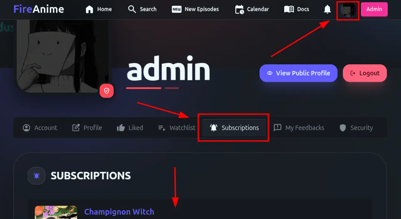 Subscriptions Management